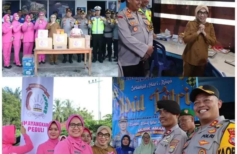 Operasi Ketupat Krakatau 2026, Kapolres Dampingi Bupati Way Kanan Tinjau Pos Pam Lebaran