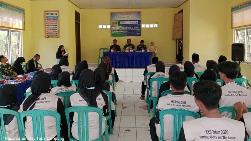 Institut Al-Ma’arif Way Kanan Secara Resmi Lepas Mahasiswa KKS di Way Tuba