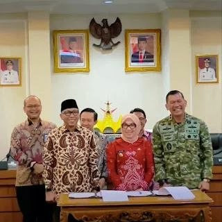 Dukung Program “DesaKu Maju”, Bupati Ayu hadiri Penandatanganan Kesepakatan Bersama di Kantor Gubernur Lampung