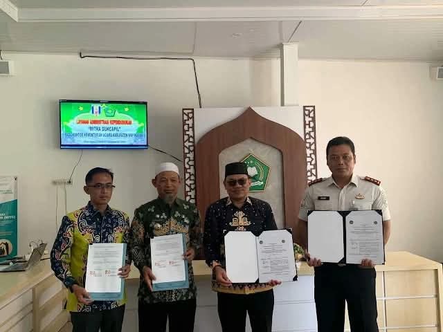 Lapas Kelas IIB Lakukan Penandatanganan PKS dengan Kemenag Kabupaten Way Kanan